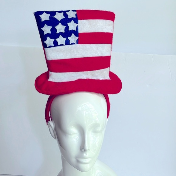 Hanover Other - Flag Headbands Bundle of 2 Patriotic Top Hat Uncle Sam Vintage